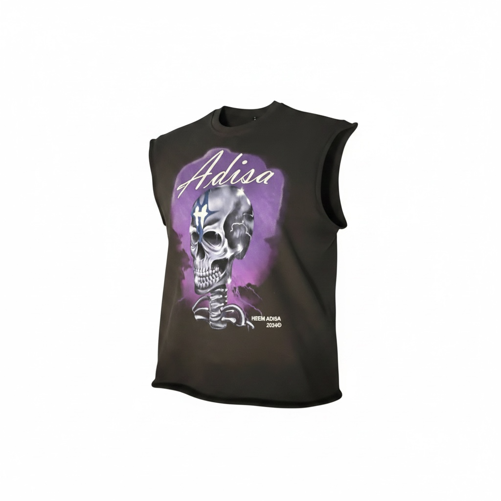 Custom sleeveless Skull tee
