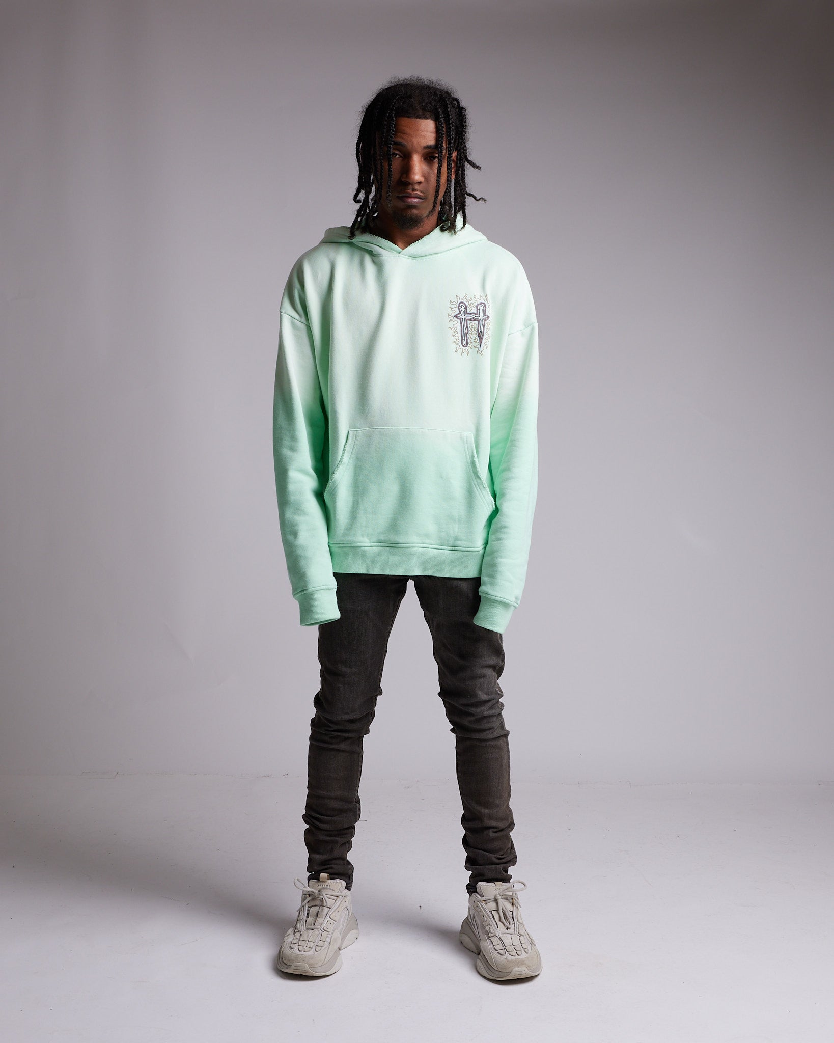 Pastel best sale green hoodie