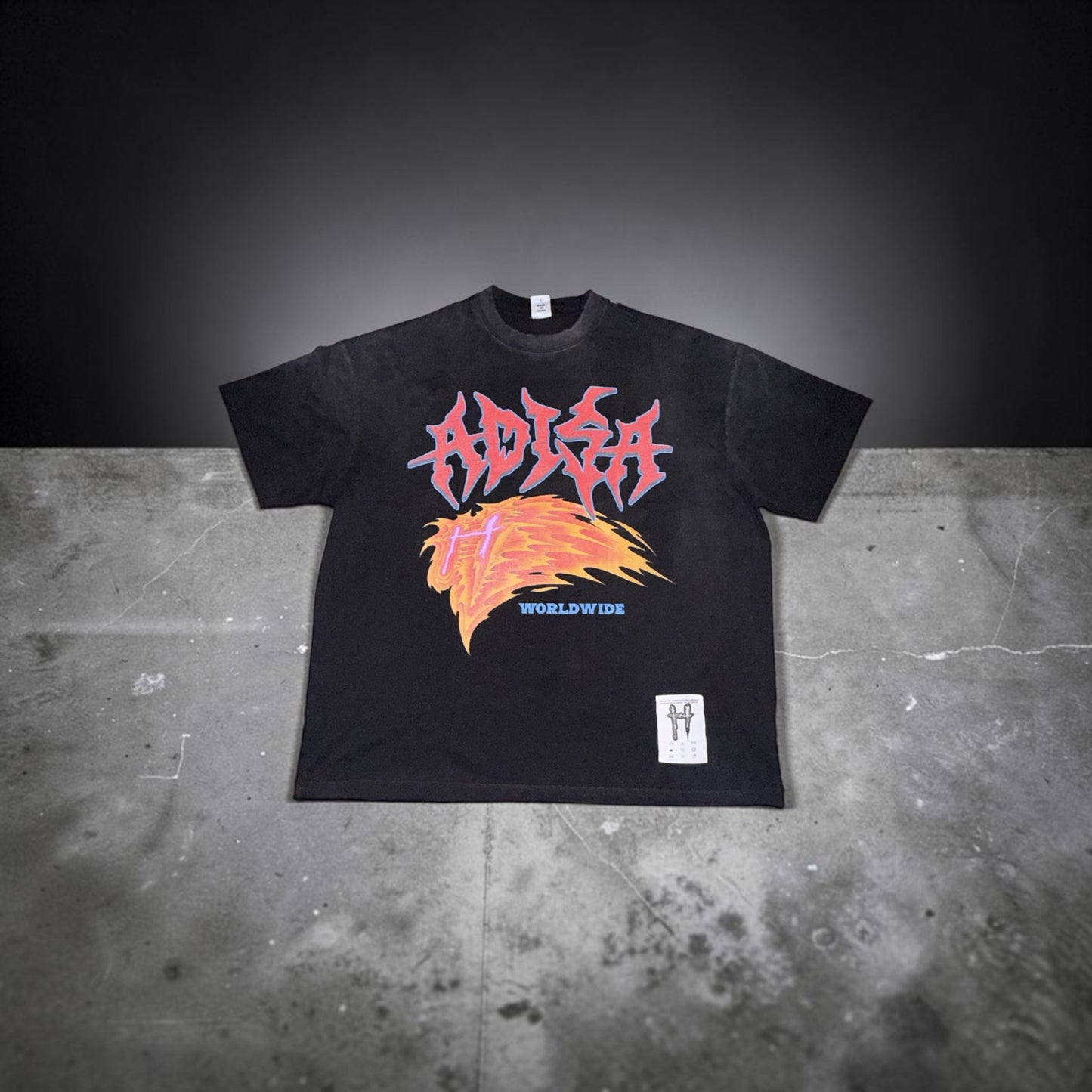 Adisa flame acid tee